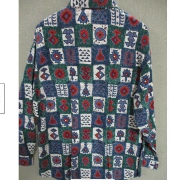 Used Jeans Brand Men's Shirt Size Large Tribal Print Indie NOS NWT - Picture 2 of 4